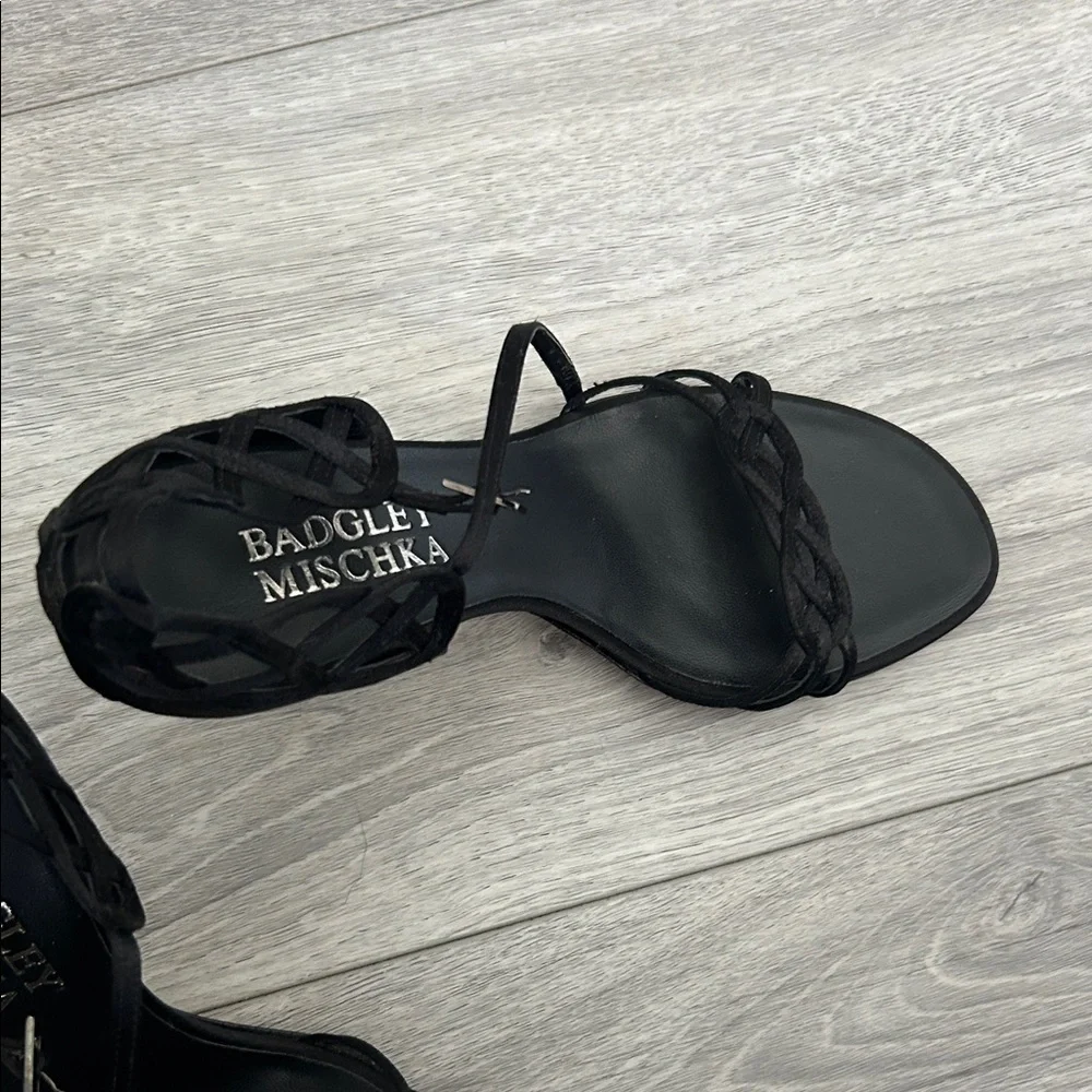 Badgley Mischka Strappy Black Heels